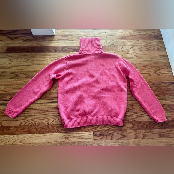 Talbots Pink Cowl Neck Sweater Vibrant Knit - Picture 8 of 8